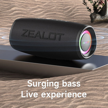 ZEALOT Fanatic S56 40W Outdoor Bluetooth Speaker IP67 Waterproof Bass Audio Subwoofer Wireless Speaker