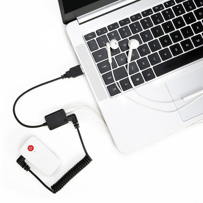 BOYA BY-EA2L External Sound Card USB Adapter Desktop Laptop USB to 3.5mm Headphone / Microphone Connector