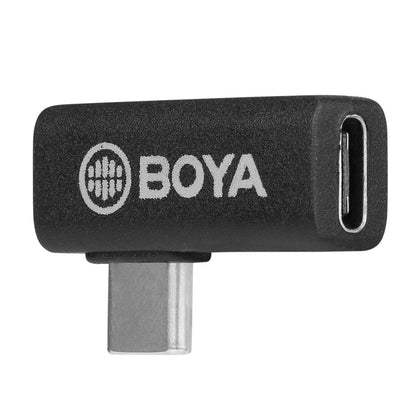 BOYA BY-K5 L-Shape Type-C Extension Adapter for Cell Phone Tablet Laptop USB-C Male to Female 90 Degree Angled Adapter Converter