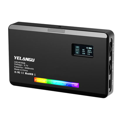 YELANGU LW140RGB Indoor Photography Square Fill Light LED Handheld Ambient Light