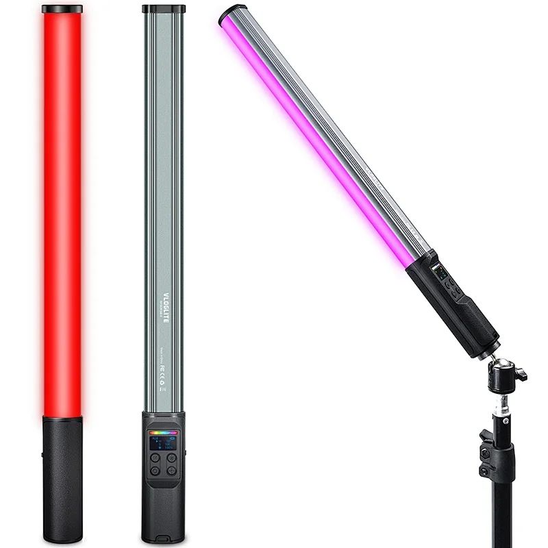 VLOGLITE W150RGB-II RGB Video Light Handheld Light Stick LED Video Tube Light Bar with LCD Display