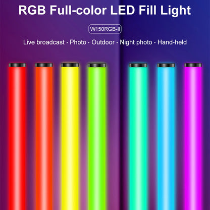 VLOGLITE W150RGB-II RGB Video Light Handheld Light Stick LED Video Tube Light Bar with LCD Display