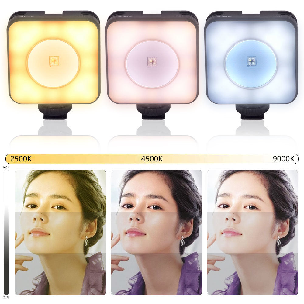 VLOGLITE W-S6 Full Color RGB LED Photogarphy Light Camera Light Sunset Atmosphere Lamp Magnetic Mini Fill Light