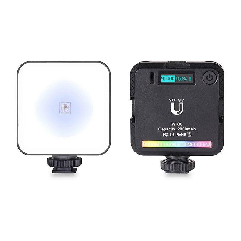 VLOGLITE W-S6 Full Color RGB LED Photogarphy Light Camera Light Sunset Atmosphere Lamp Magnetic Mini Fill Light