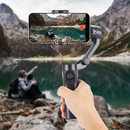 F5plus Three-Axis Gimbal Stabilizer Anti-Shake Foldable Phone Gimbal for Video Recording Vlog (without App)