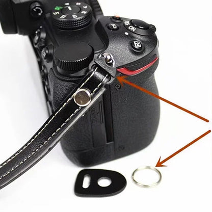 Camera Carrying PU Leather Hand Strap SLR Camera Anti-lost Wrist Rope