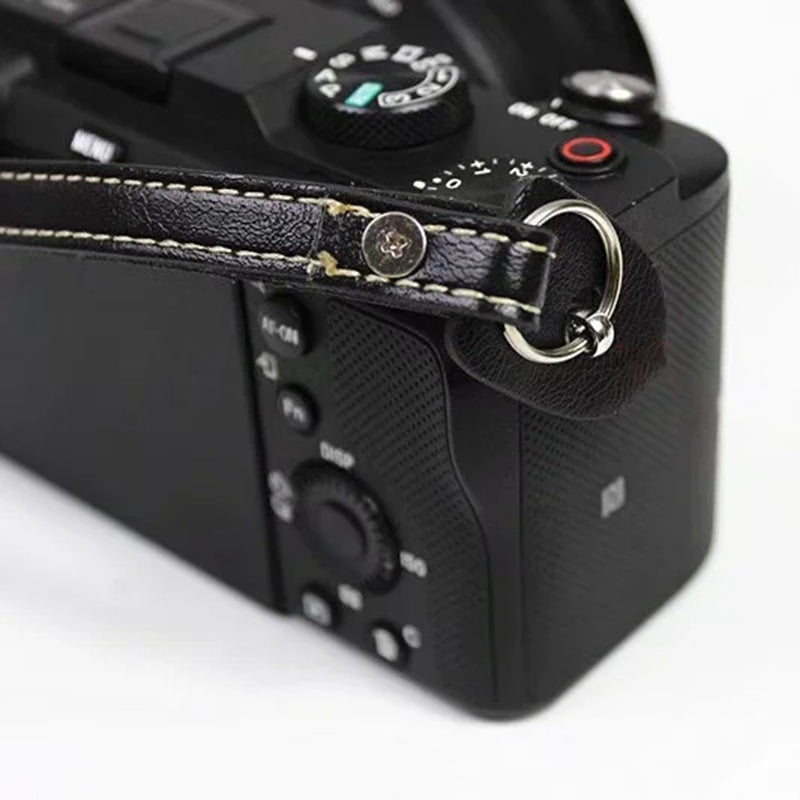 Camera Carrying PU Leather Hand Strap SLR Camera Anti-lost Wrist Rope