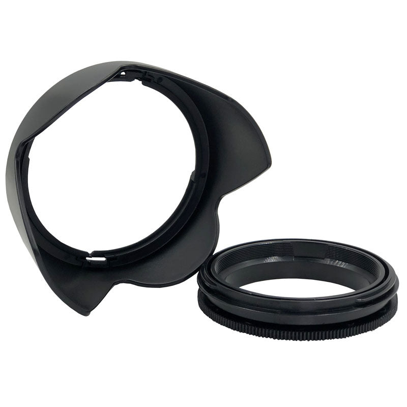 SLR Camera Reversible Design Lens Hood Plastic Camera Lens Shading Cover