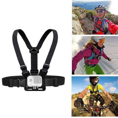 Q01 For GoPro Hero 4 / 5 / 6 / 7 / 8 / 9 / 10 / 11 Chest Strap Belt Body Harness Mount