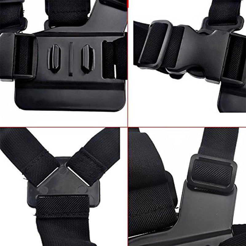 Q01 For GoPro Hero 4 / 5 / 6 / 7 / 8 / 9 / 10 / 11 Chest Strap Belt Body Harness Mount