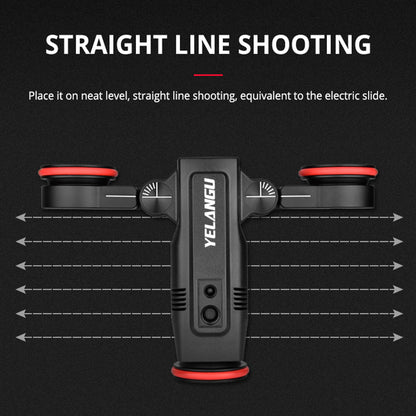 YELANGU L5G Motorized Smart Camera Video Dolly APP Control Electric Track Rail Slider Dolly Car for Cameras, Cell Phones