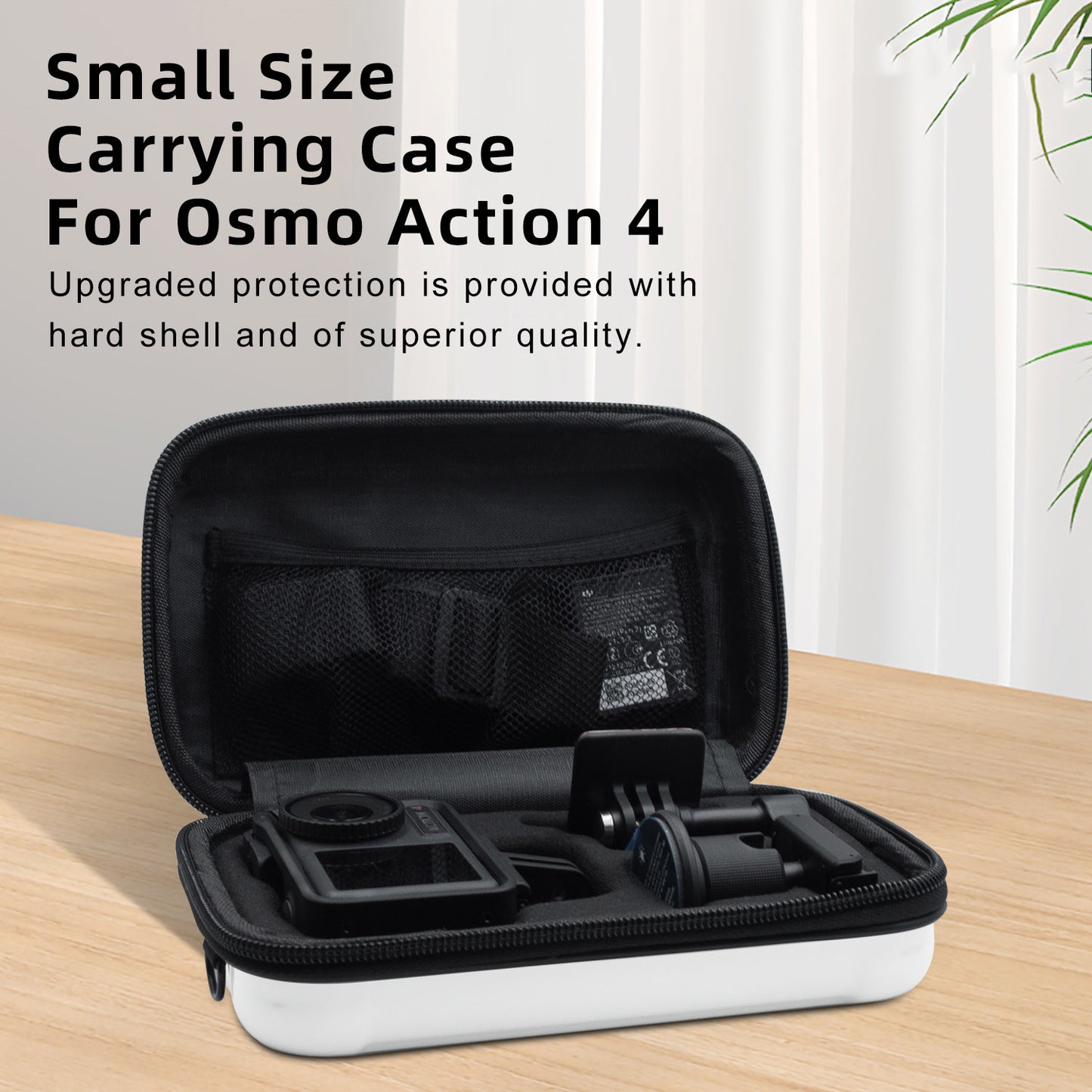 AMAGISN For DJI Osmo Action 4 / 3 Sports Camera PC+Nylon Storage Bag Shockproof Carrying Case