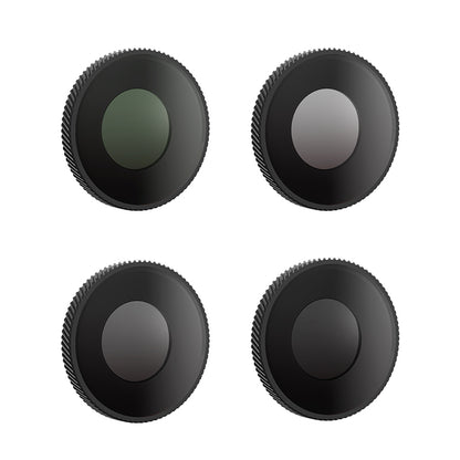 AMAGISN 4Pcs For DJI Osmo Action 4 Action Camera Accessories Aluminum Alloy+Glass Lens Filter