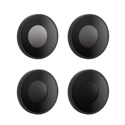 AMAGISN 4Pcs For DJI Osmo Action 4 Action Camera Accessories Aluminum Alloy+Glass Lens Filter