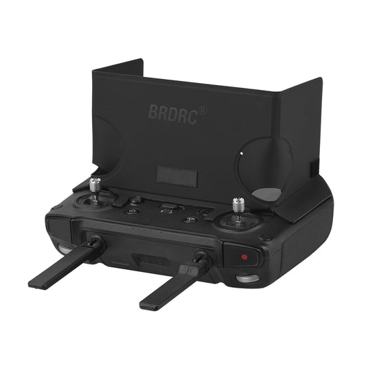 BRDRC Sun Shield for DJI RC Pro Remote Control with Screen PU+Epoxy Board Foldable Sunshade