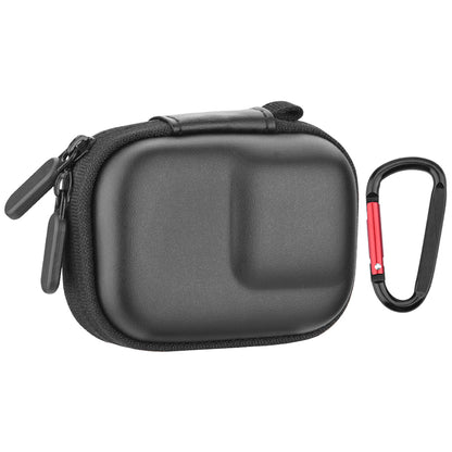 BRDRC Storage Bag for Osmo Action / 3 / 4 / GoPro 9 / 10 / 11 Camera PU Leather Carrying Case with Carabiner