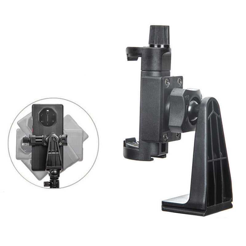 YUNTENG YCT-358 Tripod Mount Phone Holder Horizontal Vertical Phone Clamp with 1 / 4&quot; Adapter Support 360-Degree Rotating