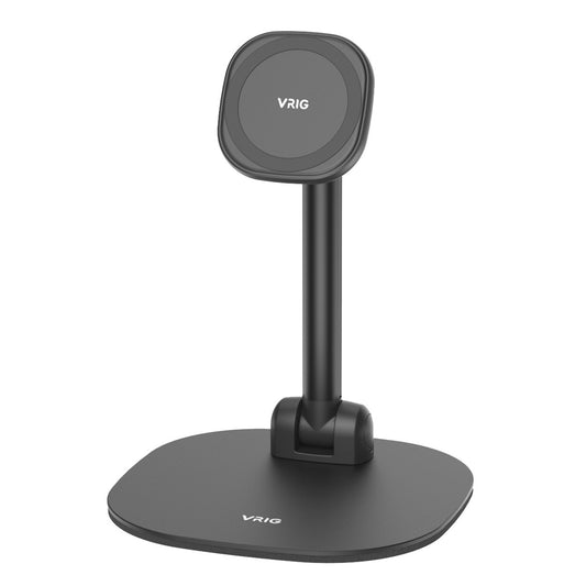 VRIG MG-04 Magnetic Phone Desk Stand for iPhone 14 / 13 / 12 Series / Compatible with Magsafe Case Adjustable Cell Phone Holder