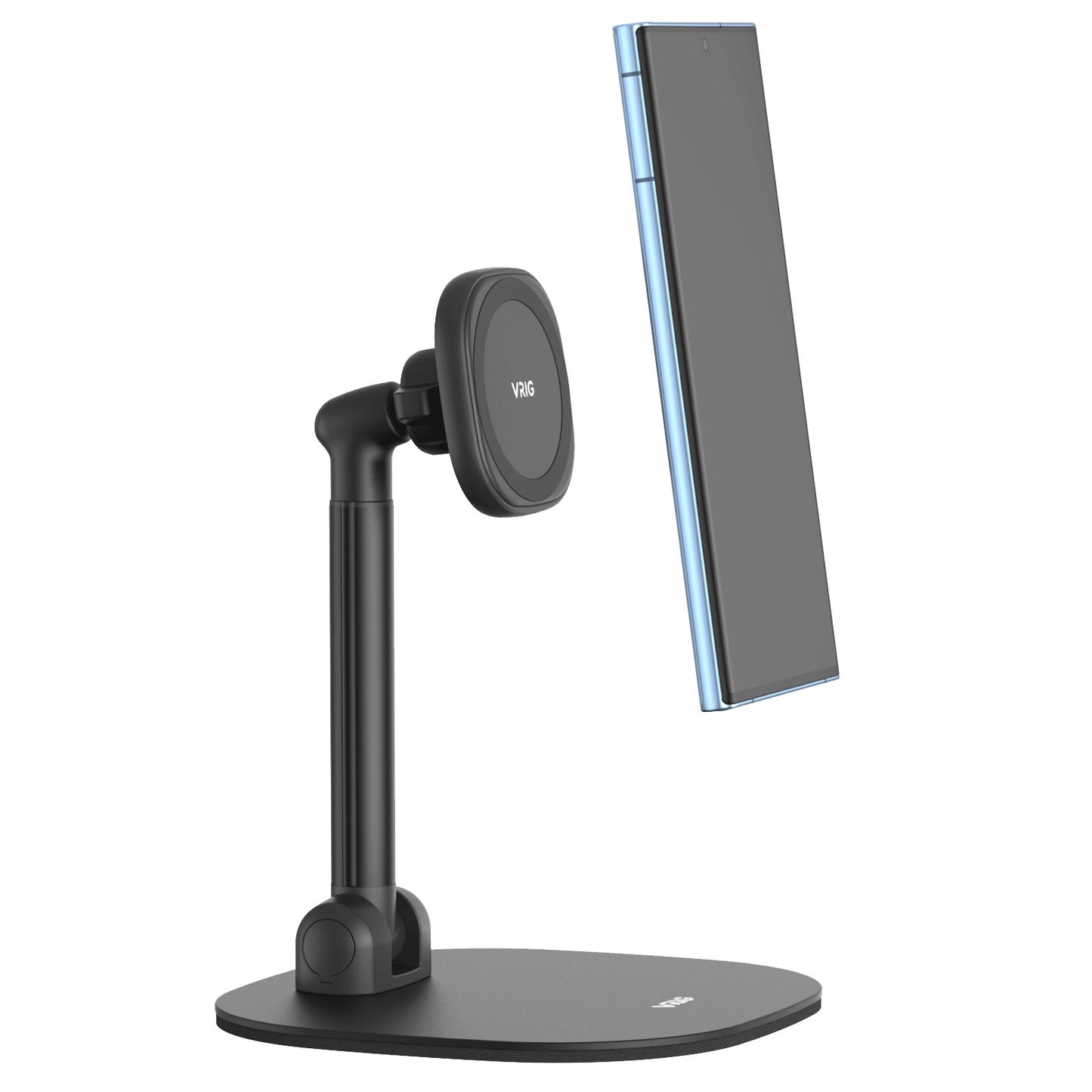 VRIG MG-04 Magnetic Phone Desk Stand for iPhone 14 / 13 / 12 Series / Compatible with Magsafe Case Adjustable Cell Phone Holder