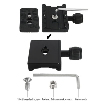 BEXIN QR-60S Camera Tripod Quick Release Plate Aluminum Alloy Tripod Head Screw Adapter Mount