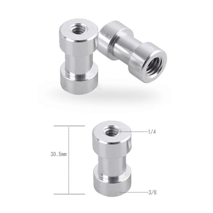 K6 1 / 4 Female to 3 / 8 Female Threaded Metal Screw Adapter for Tripod Light Stand