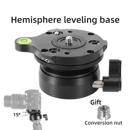 DY-60N-B / S Aluminum Alloy SLR Camera Tripod Leveling Base Hemispherical Adjustment Base