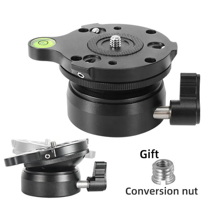 DY-60N-B / S Aluminum Alloy SLR Camera Tripod Leveling Base Hemispherical Adjustment Base