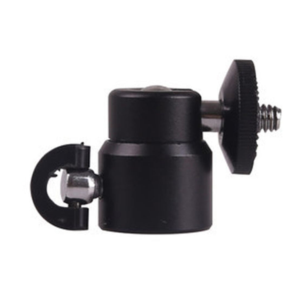 C008 Mini Gimbal Mount for Tripod, Aluminum Alloy+PC Camera Rotating Ball Gimbal with 1 / 4 Screw Mount