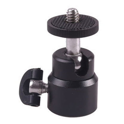 C008 Mini Gimbal Mount for Tripod, Aluminum Alloy+PC Camera Rotating Ball Gimbal with 1 / 4 Screw Mount