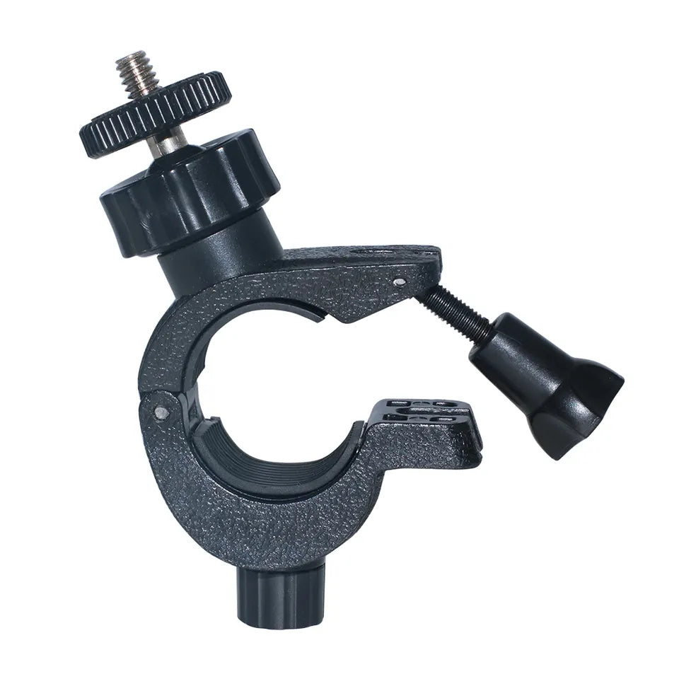 J030 O-Shape ABS Bike Bracket Bicycle Mount Holder for GoPro Hero Action Cameras Multifunction Motorcycle Clip Mount