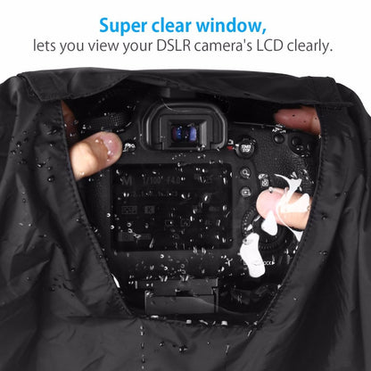 396 Rain Cover Raincoat Waterproof Protection Case for Camera Medium Telephoto Lens