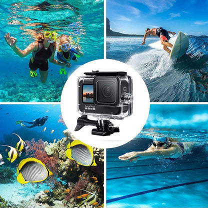 55-in-1 Action Camera Accessories Kit with Waterproof Housing Case, Selfie Stick, Tripod, Screen Protector for GoPro Hero 9 / 10 / 11