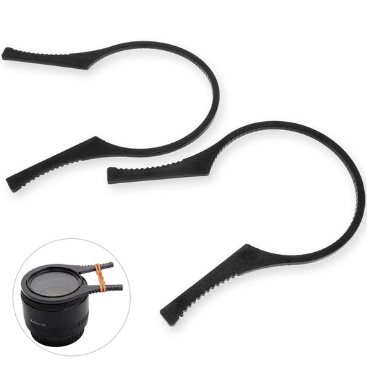 LJ1173 2Pcs for 67mm-77mm Caliber Lens Filter UV Lens Plastic Removal Wrench Camera Lens Filter Clamps