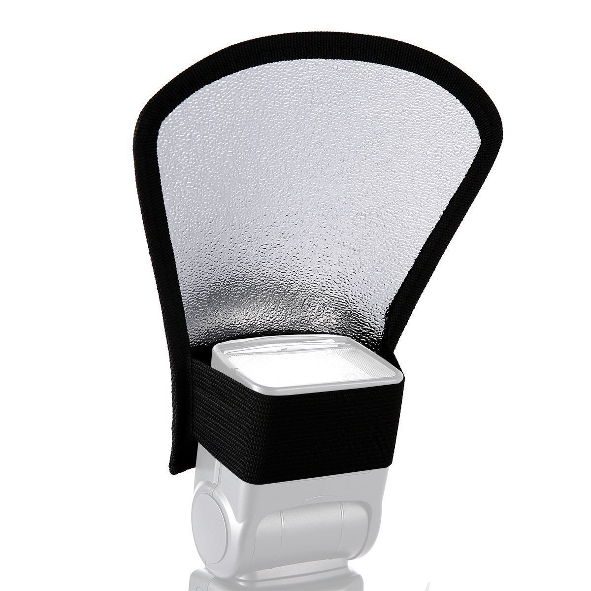 K031 2-in-1 Camera Flash Diffuser Softbox Reflector Photo Flash Light Reflector for Canon / Nikon / LG