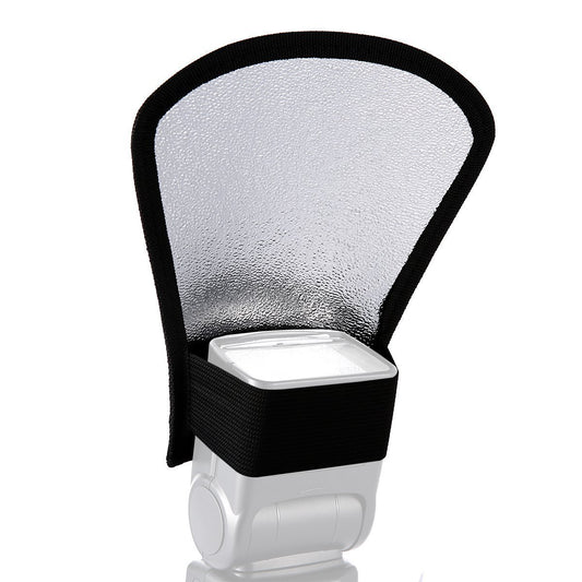 K031 2-in-1 Camera Flash Diffuser Softbox Reflector Photo Flash Light Reflector for Canon / Nikon / LG