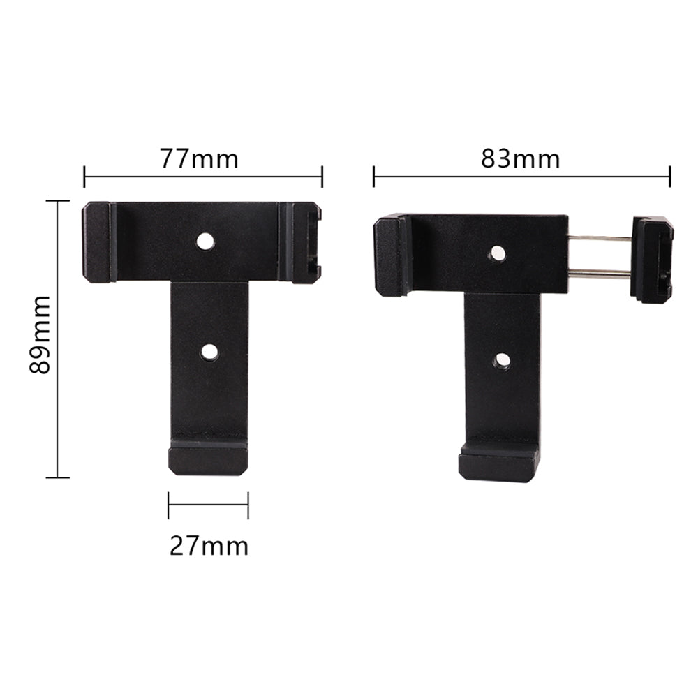 Z031 Cold Shoe Phone Mount Clamp Aluminum Alloy Smartphone Holder Bracket 1 / 4 inch Tripod Adapter