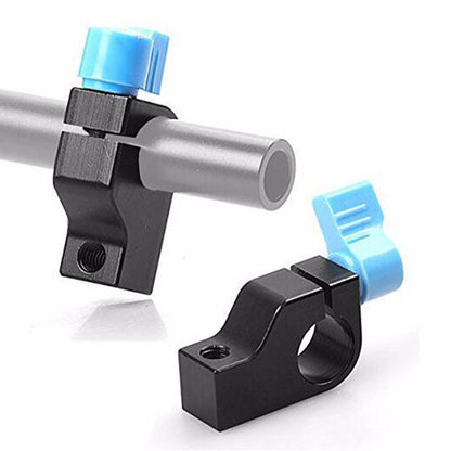 F189 1 / 4 Screw Thread Mount 15mm Rod Clamp Holder for DSLR Camera Rig Rail Magic Arm Support