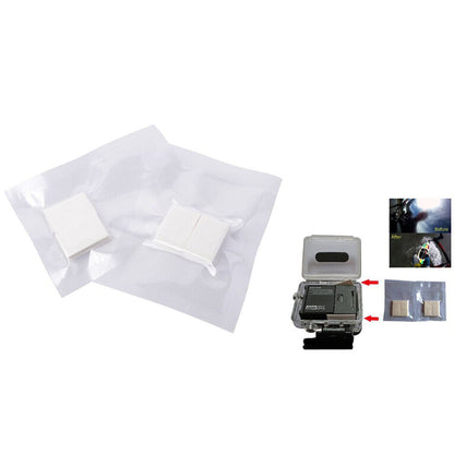 K265 12Pcs Sponge Anti-fog Sheets for GoPro Hero 5 / 4 / 3 / 3+ Moisture-proof Insert Anti-fog Sheets Sports Camera Accessories