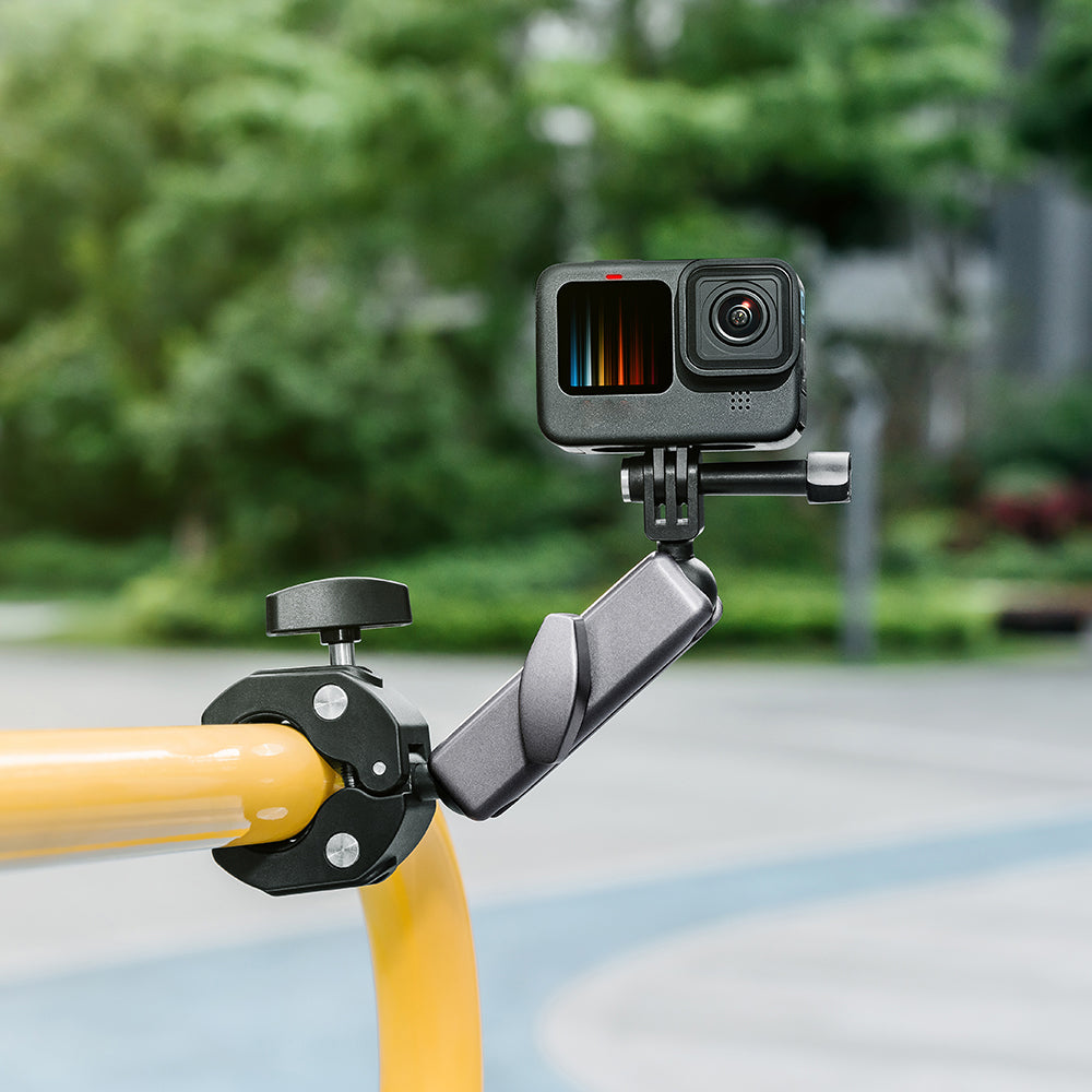 Motorcycle Handlebar Bike Mount Clamp Clip Aluminum Alloy Nylon Camera Holder for GoPro Hero 10 9 / Insta360  /