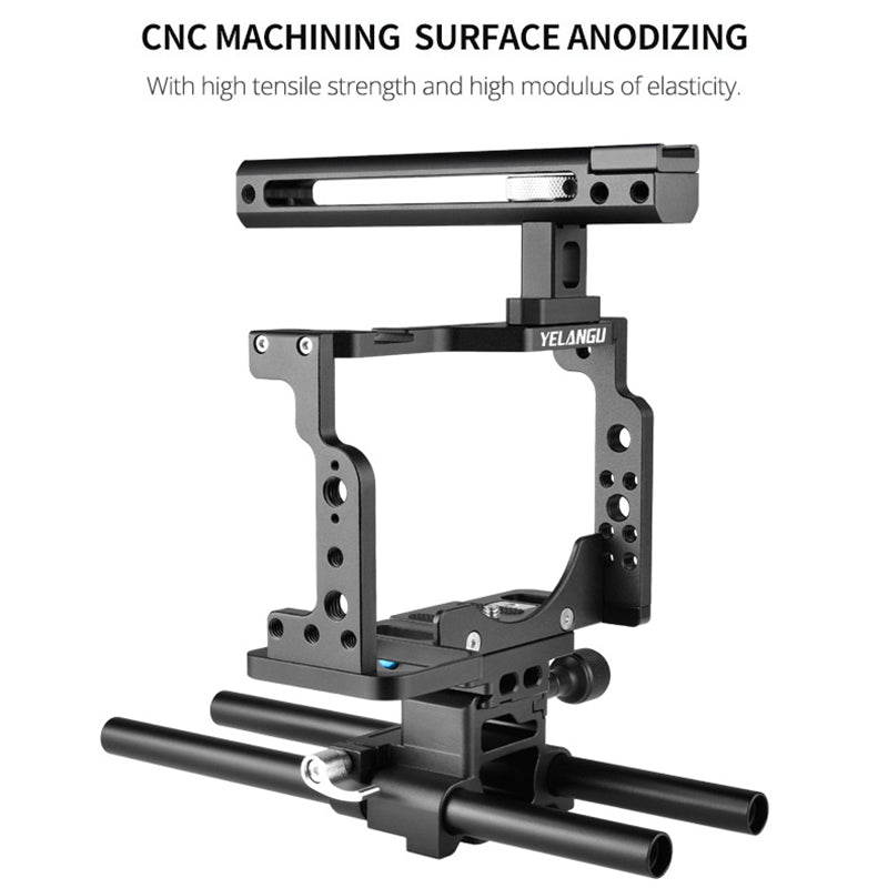 YELANGU C15 Aluminum Alloy Frame Cage Set for Nikon Z6 / Z7 / Z6II / Z7II Protective Case Camera Accessories