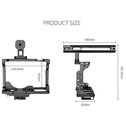 YELANGU C15-B For Nikon Z6 / Z7 / Z6II / Z7II Protection Frame Vlogging Handle Grip Aluminum Alloy Camera Housing Cage