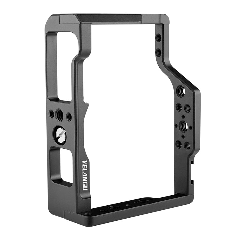 YELANGU C19-1 For Fuji XT2 / XT3 Camera Cage Aluminum Alloy 1 / 4 3 / 8 Screw Hole Camera Protective Frame