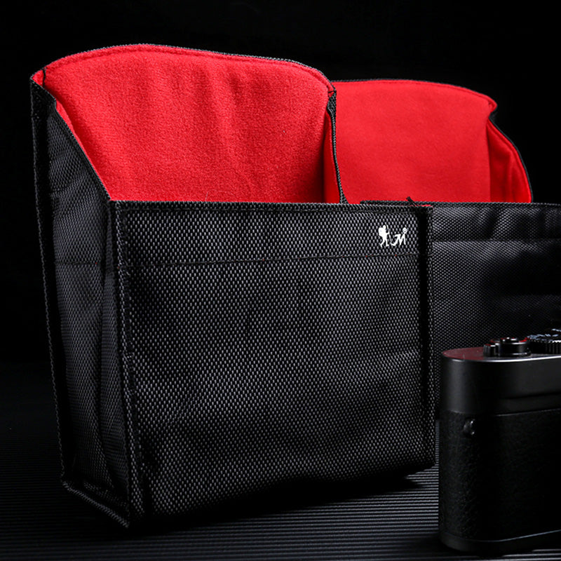 For Sony Canon Nikon Leica Camera Bag Waterproof Scratch-resistant Canvas Storage Pouch (Size: L)