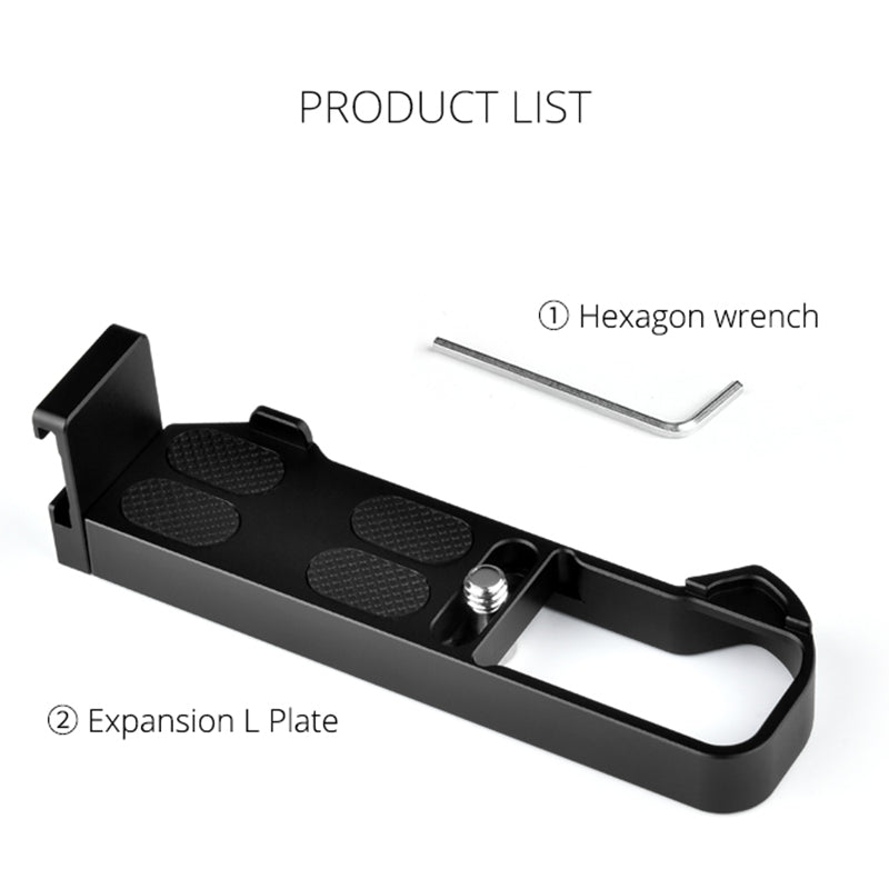 YELANGU CL9 For Canon G7X2 / G7X3 Lightweight Aluminum Alloy Expansion L Plate with Wrench