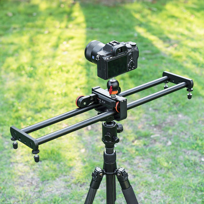 YELANGU L4X-60ET 3-Speed Electric Dolly Car Camera Slider Track Dolly with 60cm Slider Rail and Track Buckle