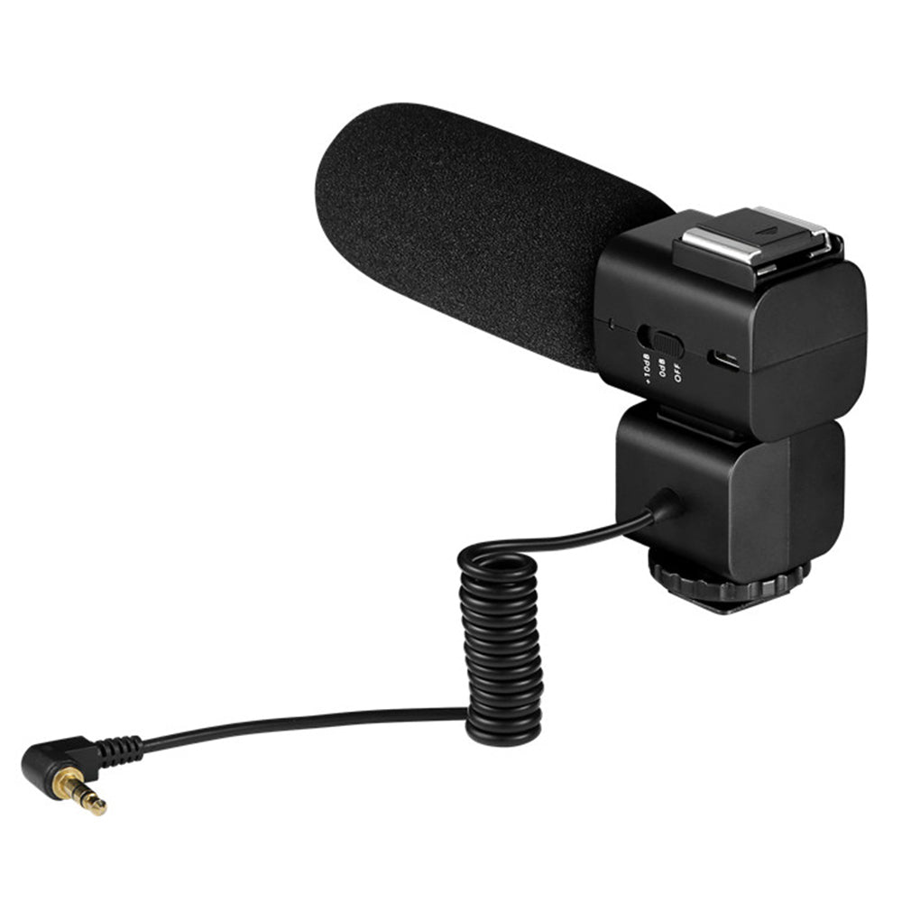 ORDRO CM520 3.5mm Plug Video Recording Shotgun Microphone Noise Reduction Mic for Camera