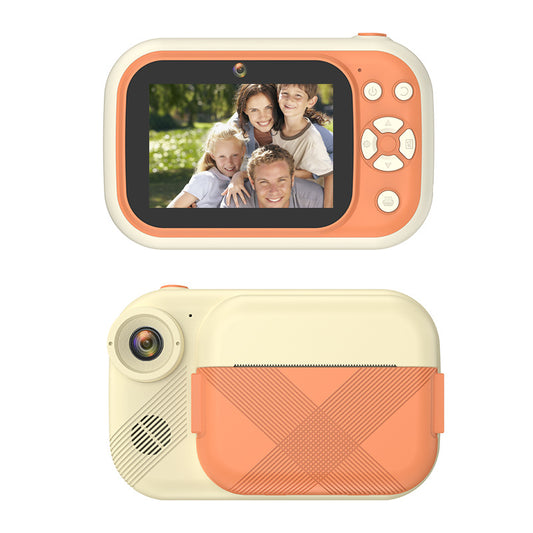 P1S HD Kids Camera 3.5-inch Inkless Print Camera 1080P Portable Cute Mini Camera Support MP3