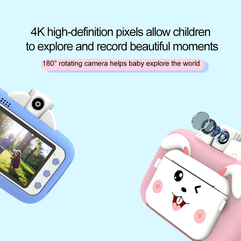 F11 Children WiFi Print Camera Thermal Printing Instant Camera 3.5 inch HD Kids Mini Camera