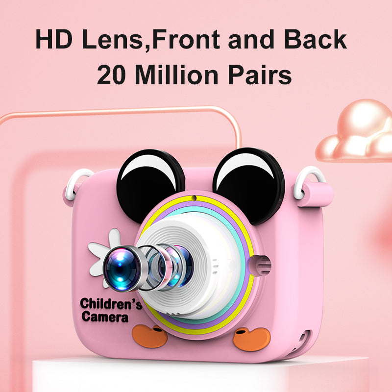 D9 Mini Size High Definition Dual-Lens Kid's Educational Camera Children Video Camera Toy Supporting 32GB Memory Card