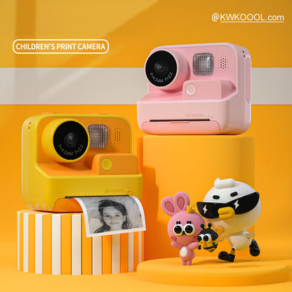 KOOOL K27 2-inch Screen ABS+PC Kids Instant Camera Toy HD Dual Lens Rechargeable Camera